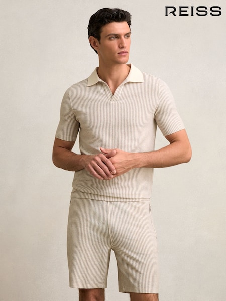 Reiss Ecru/Taupe Brown Harvey Shorts (W54933) | €125