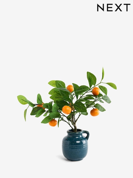 Artificial Mini Tree in Ceramic Blue Pot (W55031) | ‏18 ر.ع.‏