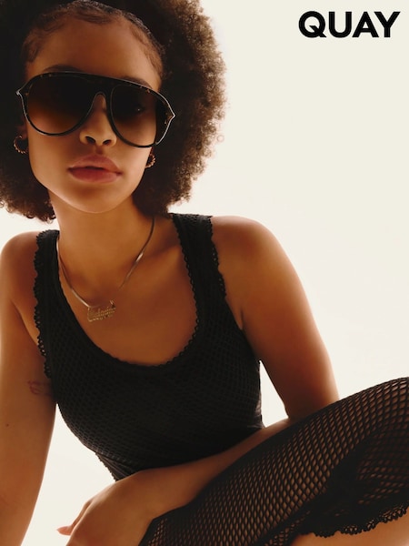 QUAY Animal Print Chart Topper Sunglass (W55126) | €106