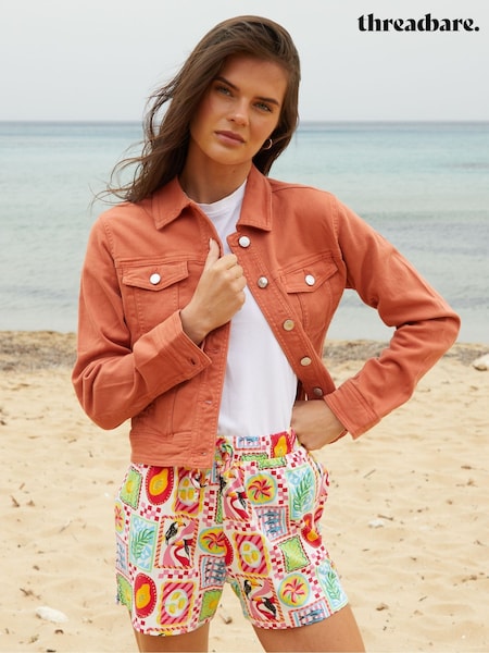 Cream - Threadbare 100% Cotton Pull On Jersey Shorts (W55227) | 209 LEI