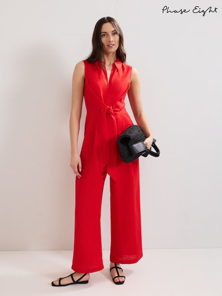 Phase Eight Red Becky Jumpsuit (W55243) | €140
