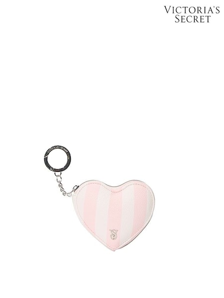 Victoria's Secret Heritage Stripe Pink Heart Pouch Keyring (W55412) | €25