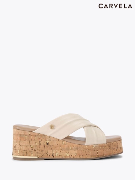 Carvela Comfort Fresco Cross Wedge Sandals (W55519) | ₪649