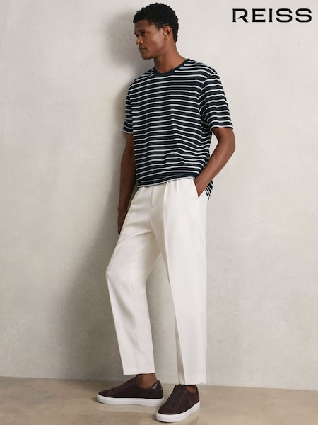 Reiss White/Navy Woodhall T-Shirt (W55547) | €95