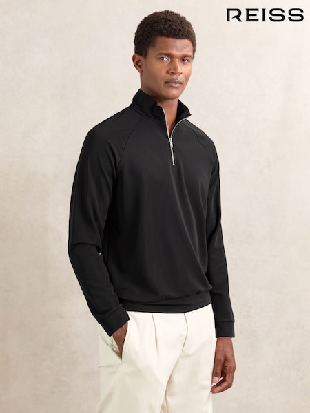 Reiss Black Randall Polo Shirt (W55548) | €125