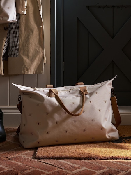 Sophie Allport Stone Beige Weekend Bees Oakham Bag (W55581) | R$ 740