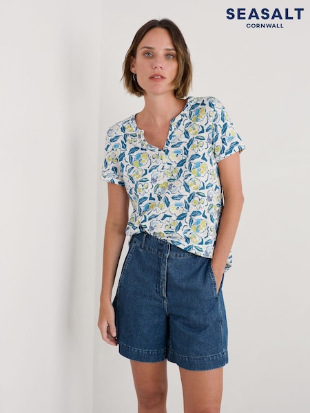 Azul - Seasalt Cornwall Waterflow Short Sleeve Top (W55625) | 54 €