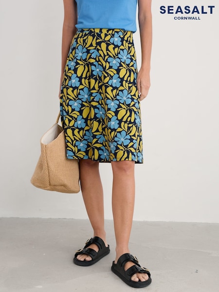 כחול כהה - Seasalt Cornwall Ankle Length Skirt (W55645) | ‏216‏₪