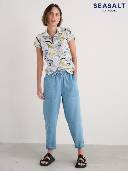 Seasalt Cornwall Multi Rushmaker Short Sleeve Cotton Shirt (W55649) | € 70