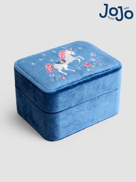 JoJo Maman Bébé Unicorn Fabric Jewellery Box (W55671) | €23.50