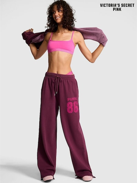 Victoria's Secret PINK Purple Rose Fleece Joggers (W55725) | €69.50