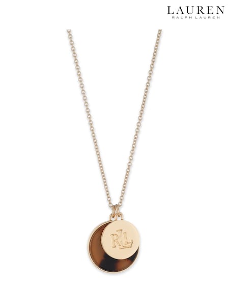 Lauren Ralph Lauren Gold Tone Walton Tort Necklace (W55776) | €77