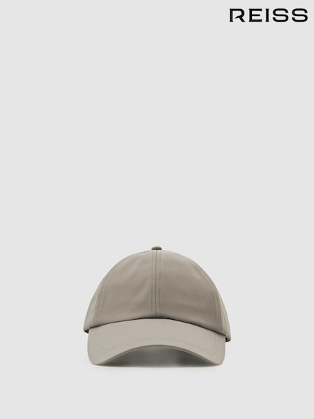 Reiss Mushroom Brown Brogan Embroidered Logo Tech Baseball Cap (W55819) | €95