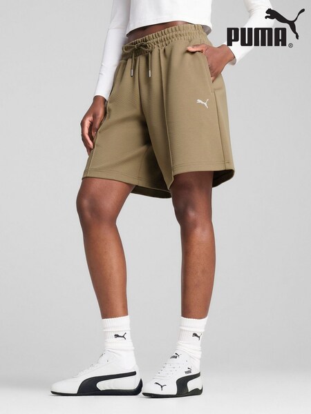 Puma Brown Womens Wardrobe Ess Relaxed Long Line 8"Shorts (W55829) | €53