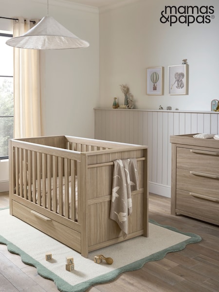 Mamas & Papas Natural Oak Franklin 2 Piece Nursery Furniture Set (W55890) | €1,081.50