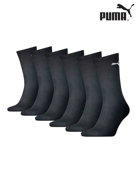 Puma Black Crew Socks 6 Pack (W55937) | €25