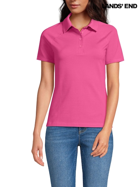 Lands' End Pink Pique Polo Shirt (W55993) | €58