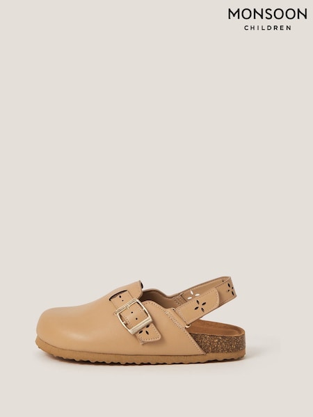 Monsoon Natural Cutwork Mule Clogs (W56050) | R$ 245 - R$ 285