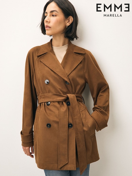 Emme Marella Team Jersey Coat Brown Jacket (W56059) | €275