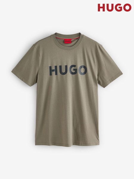 HUGO Grey Tonal Logo T-Shirt (W56202) | €55