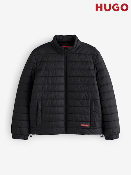 HUGO Black Zip Through Puffer Jacket (W56204) | €264
