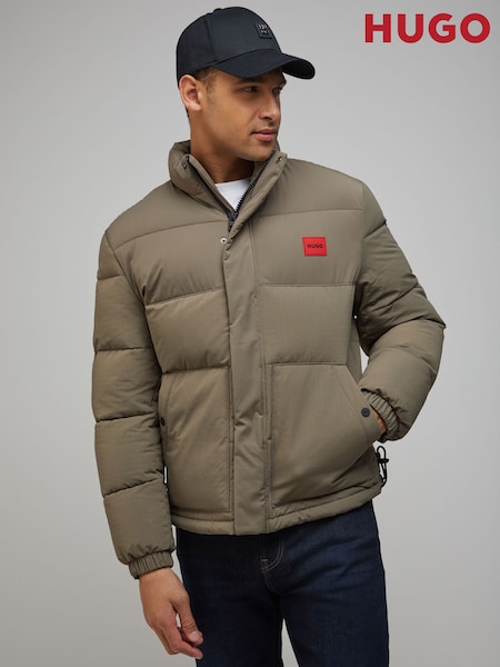 Hugo Grey Logo Puffer Jacket (W56215) | 1,398 QAR