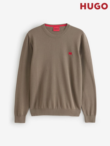 HUGO Grey Logo Knitted Jumper (W56233) | €126