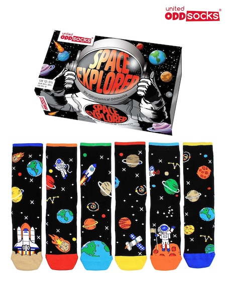 United Odd Socks Black Space Explorer Socks 3 pack (W56236) | €16