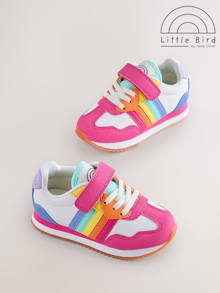 Little Bird by Jools Oliver Pastel Rainbow Retro Runner Trainers (W56363) | R$ 255 - R$ 295