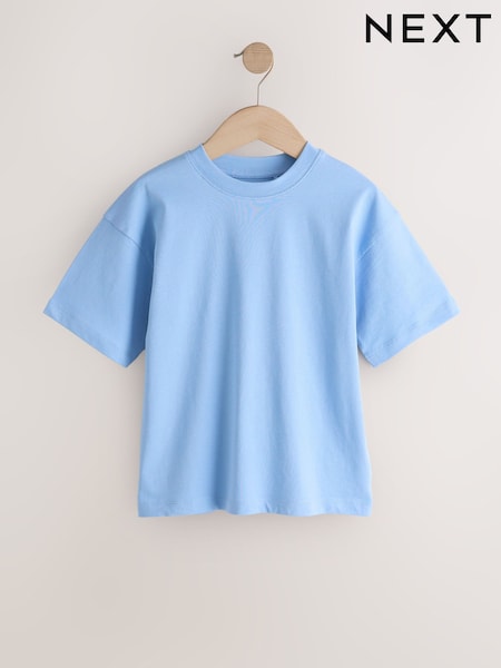 Light Blue Relaxed Fit Short Sleeve T-Shirt (3-16yrs) (W56367) | AED18 - AED33