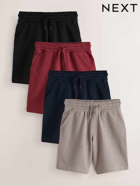 Stone/Raspberry/Black/Navy - Basic Shorts (3-16yrs) (W56562) | ‏122 د.إ.‏ - ‏ 224‏ د.إ.