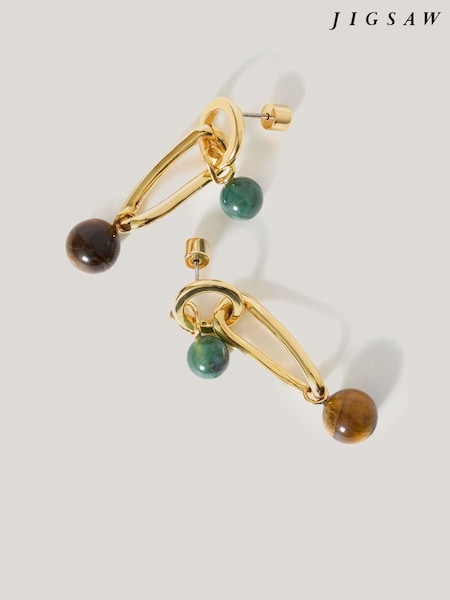 Jigsaw Mixed Loop Asymmetric Earrings (W56751) | 92 €