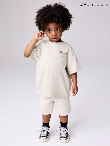 smALLSAINTS Neutral Younger Boys Oversized Underground Crew T-Shirt (W56830) | AED116 - AED128