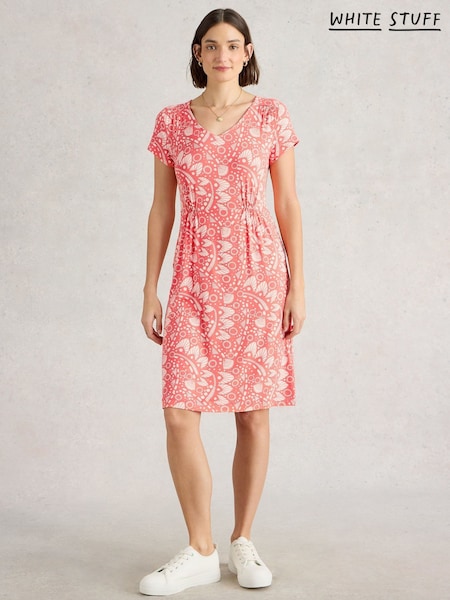 White Stuff Pink Tallie Jersey Dress (W56884) | 283 QAR