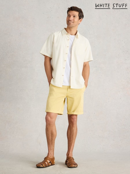 White Stuff Yellow Sutton Chino Shorts (W56885) | ₪258