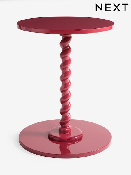 Red Twist Base Side Table (W57014) | €70