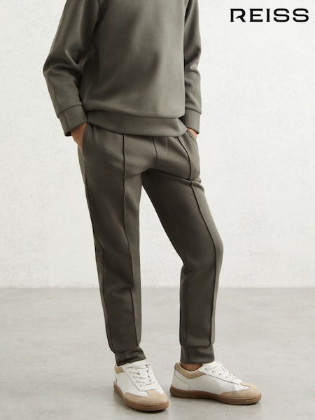 Reiss Dark Sage Premier 3-9 yrs Interlock Drawstring Joggers (W57156) | €45