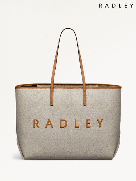 Radley Large Sutherland Row Open Top Tote Brown Bag (W57192) | 812 LEI