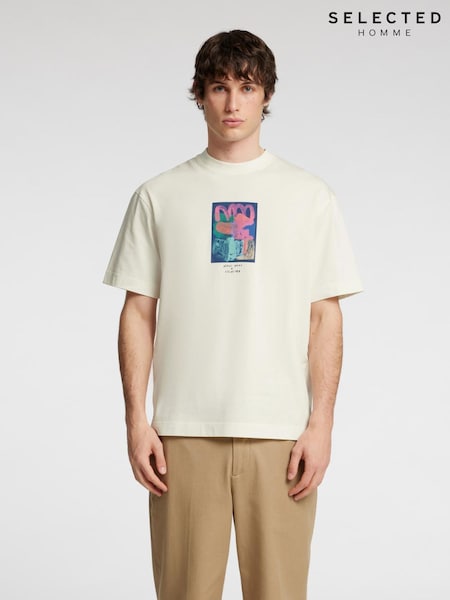 Selected Homme Short Sleeve Printed T-Shirt (W57213) | 47 €
