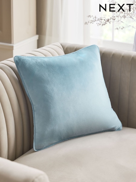 Blue 43 x 43cm Matte Velvet Cushion (W57240) | 34 QAR