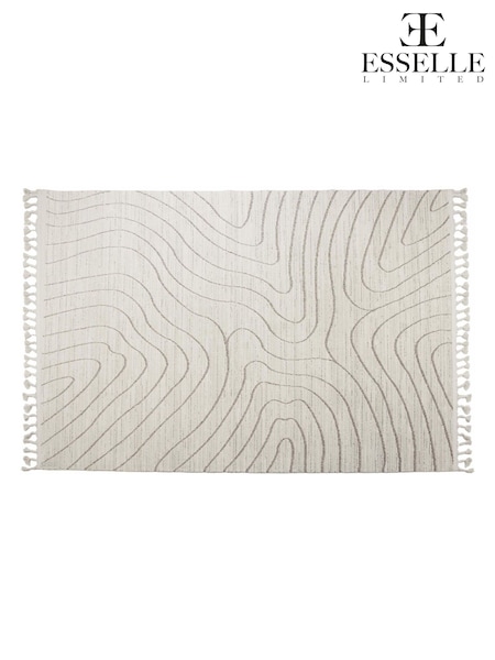 Esselle Cream Arctic Contour Rug 120 x 170cm (W57346) | €72