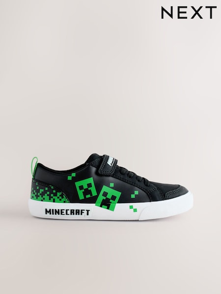 שחור - Minecraft Elastic Lace Trainers (W57386) | ‏109‏₪ - ‏138‏ ₪