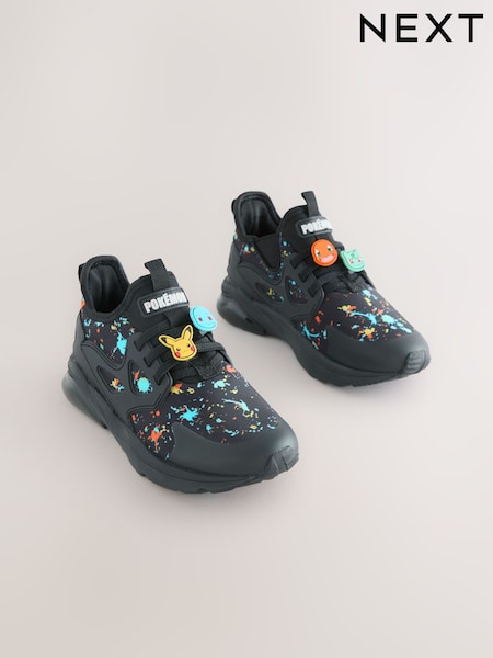 Black Pokemon Elastic Lace Trainers (W57387) | AED152 - AED188