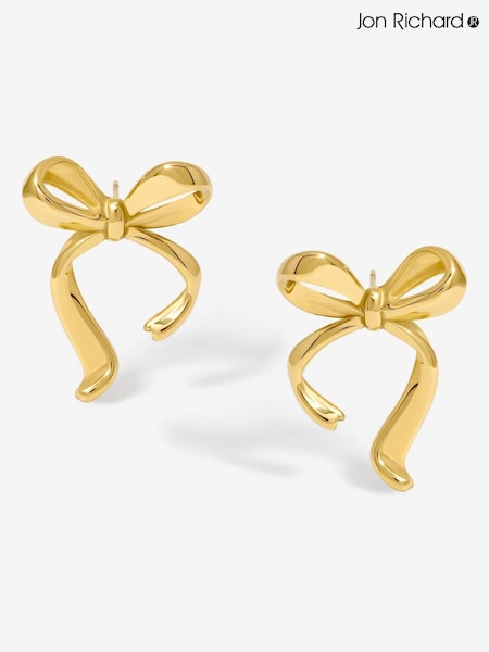 Jon Richard Gold Tone Vintage Bow Earrings (W57591) | €25