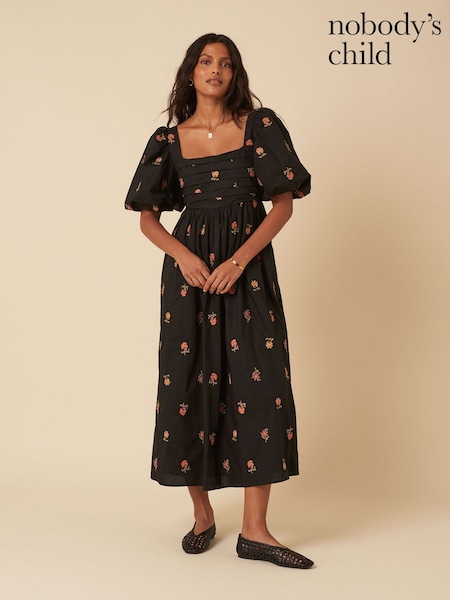 Nobodys Child Tessie Embroidery Nova Midi Dress (W57595) | R$ 1.285