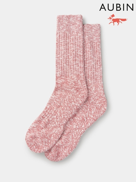Aubin Red Dale Twist Socks (W57637) | €34