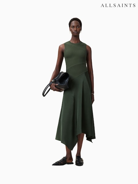 AllSaints Pia Satin Dress (W57660) | ‏649‏₪