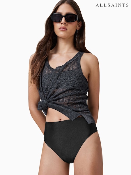 AllSaints Black Court Bikini Bottoms (W57679) | €62