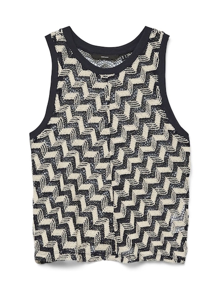 VERO MODA Sleeveless Crochet Top With Pattern Detail (W57746) | 164 LEI