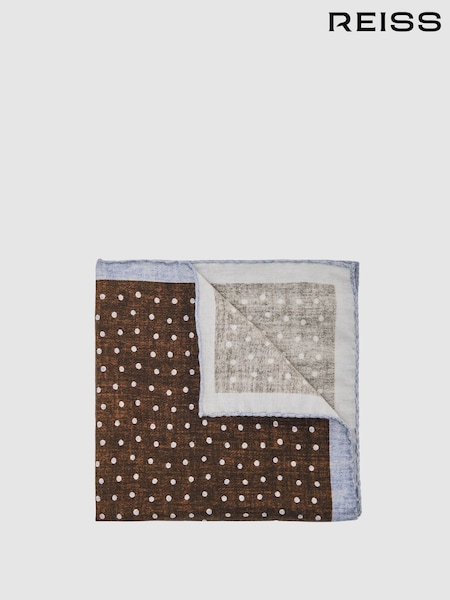Reiss Chocolate Brown Lucio Pocket Squares (W57763) | AED274